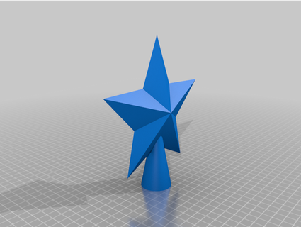 christmas tree star aleyan 3d print model - Mito3D