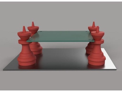 soporte pcb de ajedrez pcb holder chess eferbel  3d print model - Mito3D