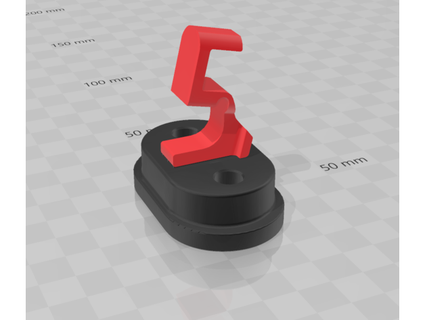 ar15 airsoft inspired red coat hanger notanaftagent 3d print model - Mito3D