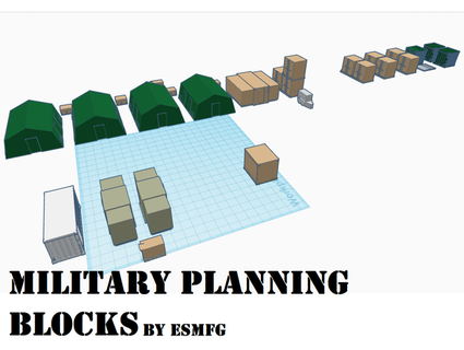 1 100 scale military planning blocks esmfg 3d print model - Mito3D