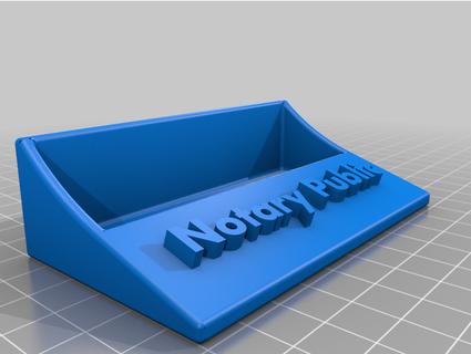 notary public cards jwill76524 3d print model - Mito3D