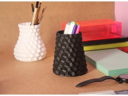 konisch Bienenwabe Vase Protoshack 3d print model - Mito3D