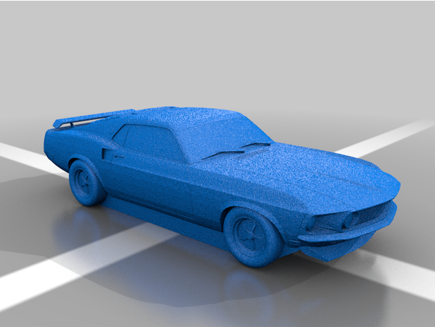 1969 ford mustang downforce miketron 3D print model - Mito3D
