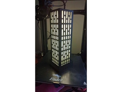 Tod Star Mauer Panel Lampe Base Batterien yensid77 3d print model - Mito3D