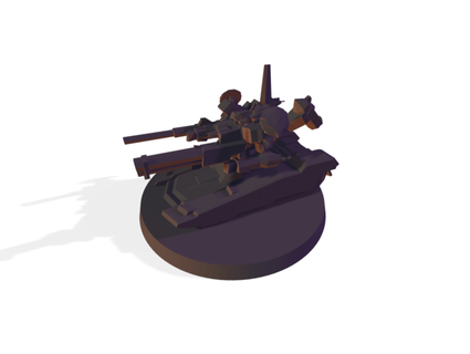 mech - crest 5 ac siege tank pranefuji 3d print model - Mito3D