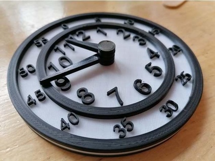 horloge verser apprendre lire l'heure l'horloge apprentissage lis temps vinces10 3d print model - Mito3D