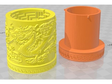 Dragão recipiente enigma caixa whdr 3d print model - Mito3D