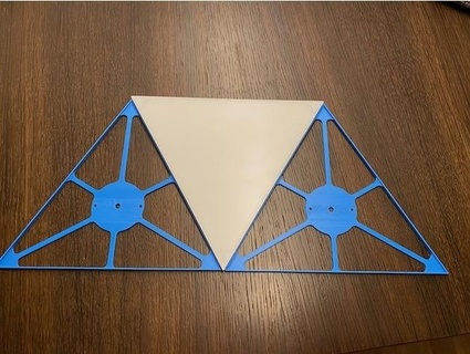 nanoleaf formas triângulos broca modelo bohrschablone hklages 3d print model - Mito3D