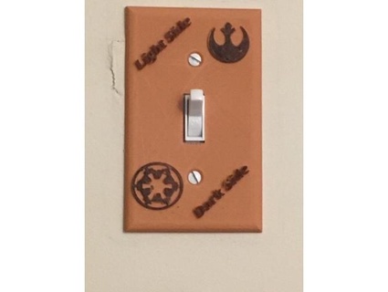 star wars lightswitch cover sillytxtwins22 3d print model - Mito3D