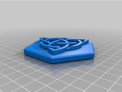 remixare torcere serratura trucco scatola cappello cilindro celtico nodo alternato esadecimale inserto tekjock 3d print model - Mito3D
