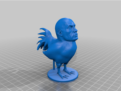 coq Dwayne Roche romaaquatique 3d print model - Mito3D