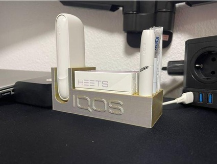 iqos pocket charger + heets holder tyk3d 3d print model - Mito3D