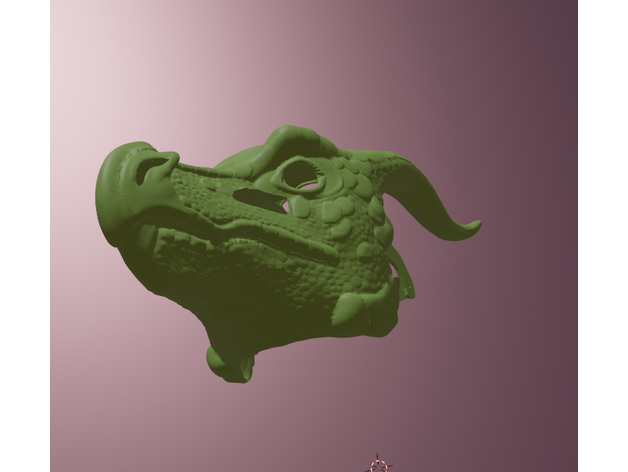 Blattflügel Drachen Maske dragonartist15 3D print model - Mito3D