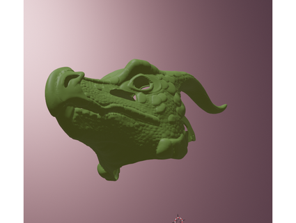 asa folha Dragão mascarar dragonartist15 3d print model - Mito3D