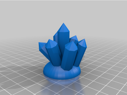 cristal racimo crocket 3d print model - Mito3D
