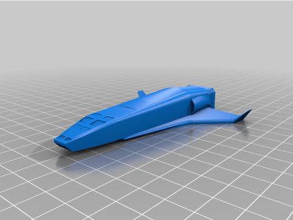 futuristic shuttle catlordss 3d print model - Mito3D