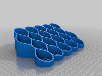 paint pot rack - 33mm fits citadel pots mad chemist 3d print model - Mito3D