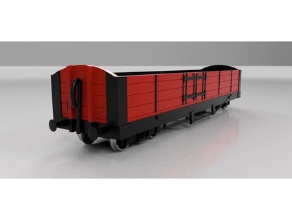 jauge 1 Tenmille imitation kg bogie ouvert wagon trains jamo 3d print model - Mito3D