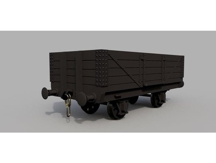 calibre 1 'm vagão 39 suporte réplica trens jamo 3d print model - Mito3D