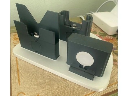 maçã carregar doca estação oscarnetwork 3d print model - Mito3D