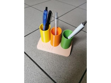 colorful ballpoint pencil holder cncpatrick 3d print model - Mito3D