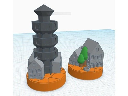 catan gioco pezzi scienza Tedesco vecchio cittadina limbusdev 3d print model - Mito3D