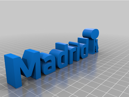 letras Madrid jotadesigns 3d print model - Mito3D