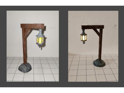 simple led street lantern tabletop games dungeons dragons pathfinder etc theajfoxx 3d print model - Mito3D