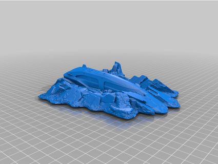 ship wreck crashed ship cerberus designs  3d print model - Mito3D