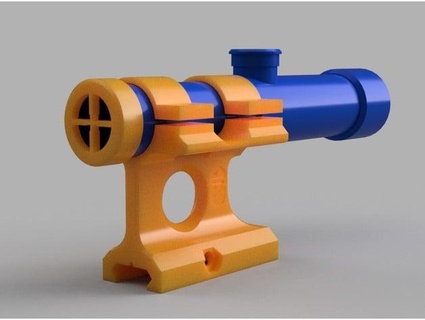 nothin' blasters nerf nagant style pu scope nothinblasters 3d print model - Mito3D