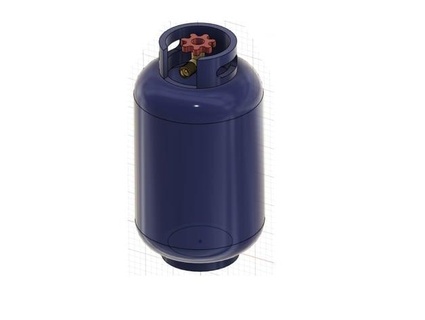 Zylinder Gas Flasche Vinpa 3d print model - Mito3D