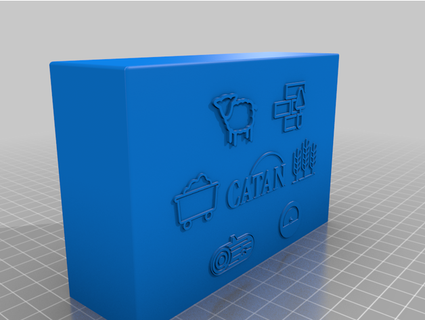 catan cartão suporte veneno xplatypus 3d print model - Mito3D