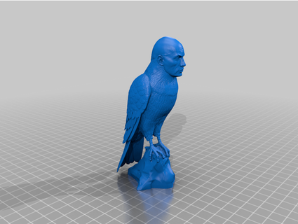 rock hawk dwayne johnson theprinterunderthestairs 3d print model - Mito3D
