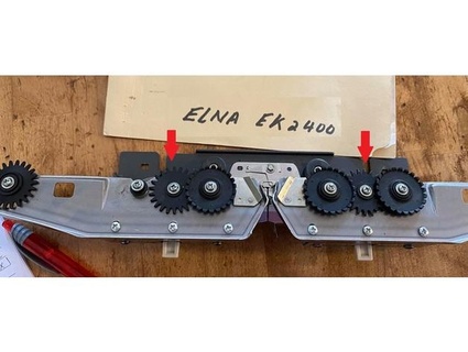Elna sk2400 tricot chariot denté roue équipement thea321 3d print model - Mito3D