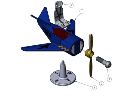 bp-1 benchmark airplane sts3dprinting 3d print model - Mito3D