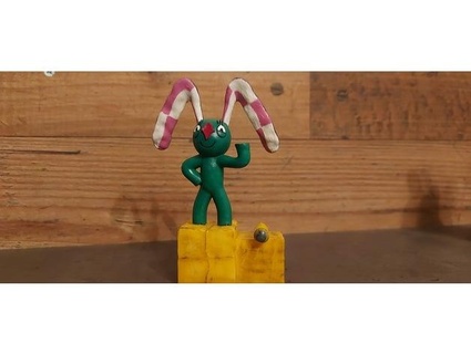 bunny chequered ears kock sf l ny projectnemann 3d print model - Mito3D