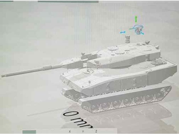 Leopard 2r 140mm m4scheller 3D print model - Mito3D