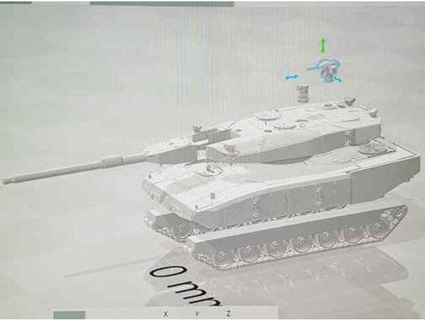 Leopard 2r 140mm m4scheller 3d print model - Mito3D