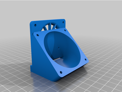 creality cr-10 smart part cooler 60mm fan duct pauldrummond 3d print model - Mito3D