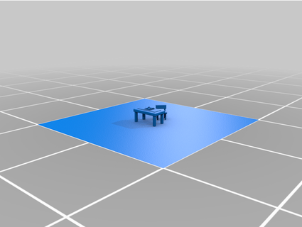 table chair chicken pear kenji1206 3d print model - Mito3D