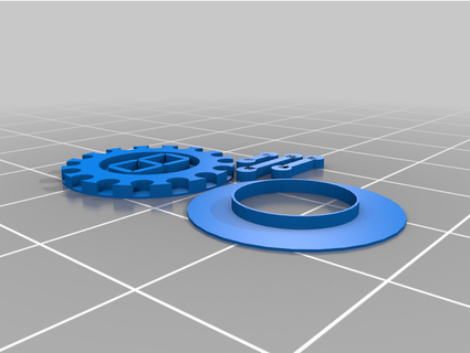 7-segment display circle jahagen 3d print model - Mito3D
