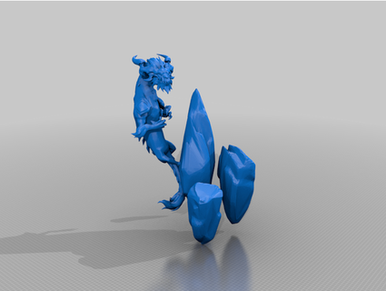 tempête dragon aurelion sol 3d print model - Mito3D