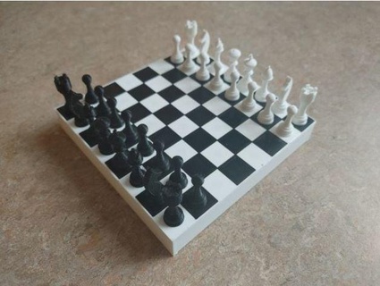 magnetic mini travel chess generalbrandfall  3d print model - Mito3D
