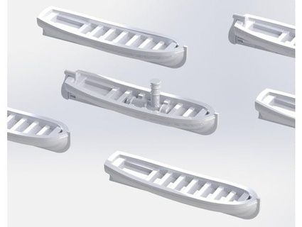 nave raccordi scialuppe salvataggio 1 700 pc modello cortile 3d print model - Mito3D