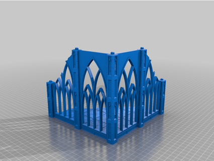 gotik kilise köşe genel 3d print model - Mito3D