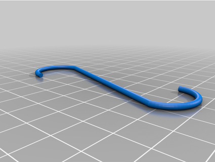 sinple s-shaped hook yt6t6t 3d print model - Mito3D