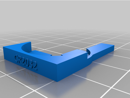 cr2032 batteria titolare supporto stiny77 3d print model - Mito3D