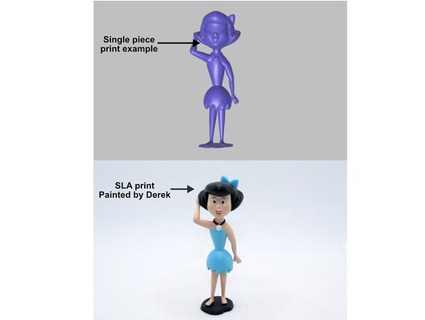 betty rubble - onepiece reddadsteve 3d print model - Mito3D