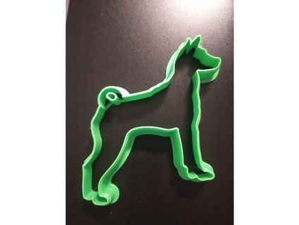 Basenji Congo cão biscoito cortador zdendys 3d print model - Mito3D