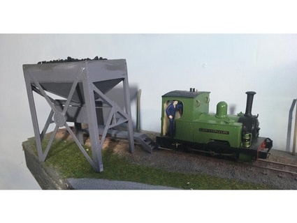 coal stage narrow gauge railway - 0-165 caderifor 3d print model - Mito3D